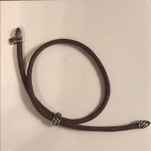 David Yurman leather bracelet